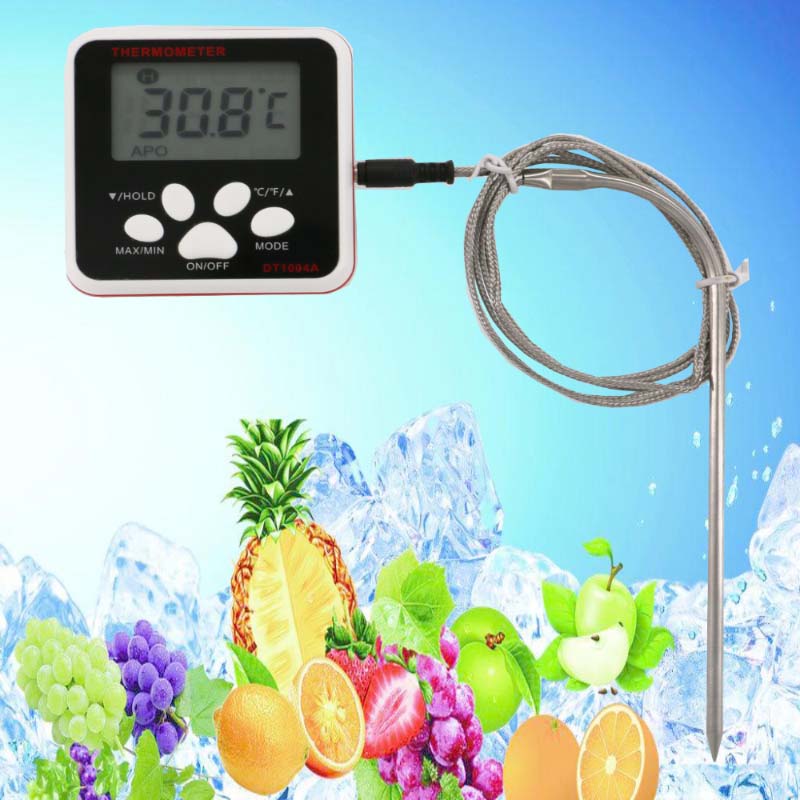 Sârmă lungă și sondă un termometru alimentar poate avea o alarmă variată de temperatură