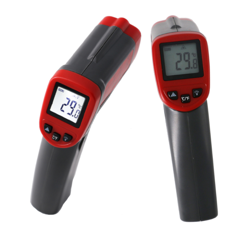 Termometru digital cu infraroșu IR cu laser LCD Pistol de pistol Temperatură de operare 0-50 grade Termometru de contact industrial