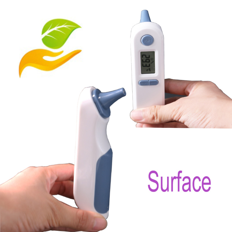 Citiți instantaneu Termometrul de ureche fără contact cu infraroșu pentru utilizare pentru bebeluși cu instrumente de avertizare la febră și test de temperatură ambientală